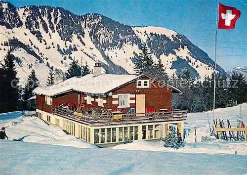 AK / Ansichtskarte Wiesenberg Skihaus Stans Gummenmattli Wiesenberg