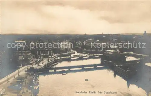 AK / Ansichtskarte Stockholm Utsolt fran Stadshuset Stockholm