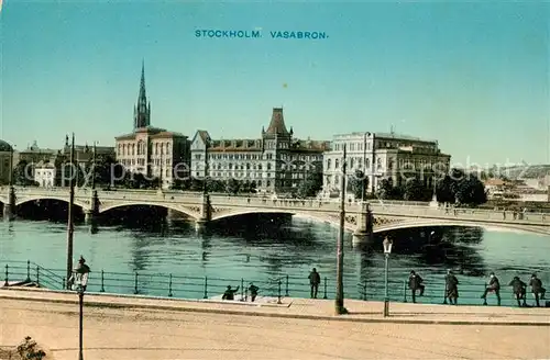 AK / Ansichtskarte Stockholm Vasabron Stockholm