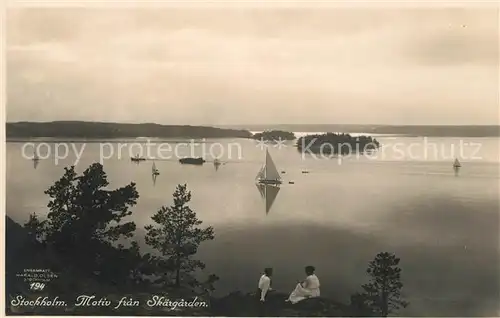 AK / Ansichtskarte Stockholm Motiv fran Skaergarden Stockholm