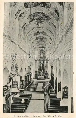 AK / Ansichtskarte Ochsenhausen Klosterkirche innen Ochsenhausen