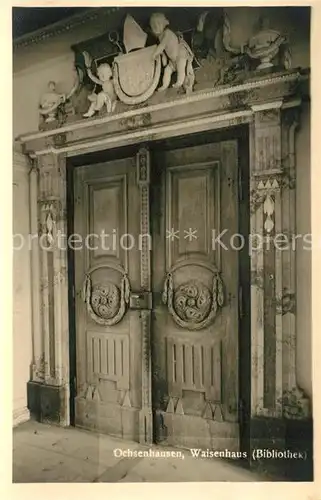 AK / Ansichtskarte Ochsenhausen Waisenhaus Bibliothek Ochsenhausen