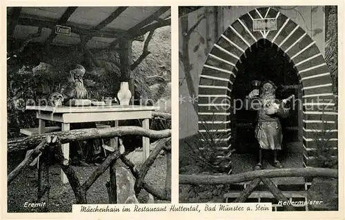 AK / Ansichtskarte Bad_Muenster_Stein_Ebernburg Maerchenhain und Tiergarten Restaurant Huttental Bad_Muenster