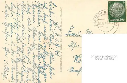 AK / Ansichtskarte Simmern_Hunsrueck Fliegeraufnahme Simmern Hunsrueck