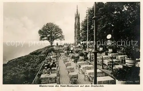 AK / Ansichtskarte Drachenfels Hotel auf dem Drachenfels Drachenfels