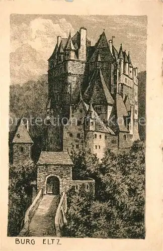 AK / Ansichtskarte Burg_Eltz Kuenstlerkarte Burg_Eltz