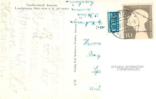 AK / Ansichtskarte Amrum Leuchtturm  Amrum