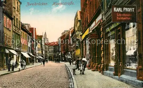AK / Ansichtskarte Zweibruecken_Pfalz Hauptstrasse  Zweibruecken Pfalz