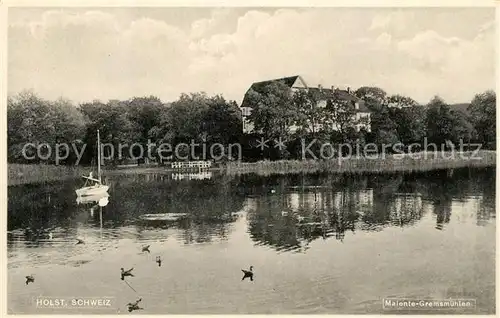 AK / Ansichtskarte Malente Gremsmuehlen Partie am Wasser Malente Gremsmuehlen