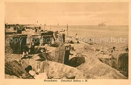 AK / Ansichtskarte Dahme_Ostseebad Strandleben Dahme_Ostseebad