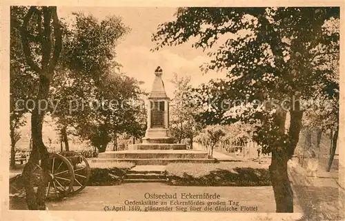 AK / Ansichtskarte Eckernfoerde Gedenkstaette  Eckernfoerde