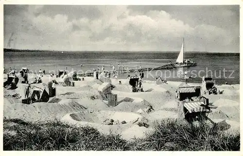 AK / Ansichtskarte Scharbeutz_Ostseebad Strandleben Scharbeutz_Ostseebad