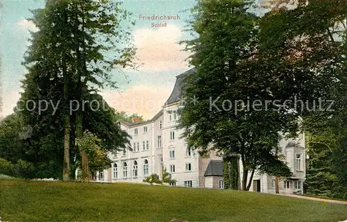 AK / Ansichtskarte Friedrichsruh_Aumuehle Schloss Friedrichsruh_Aumuehle