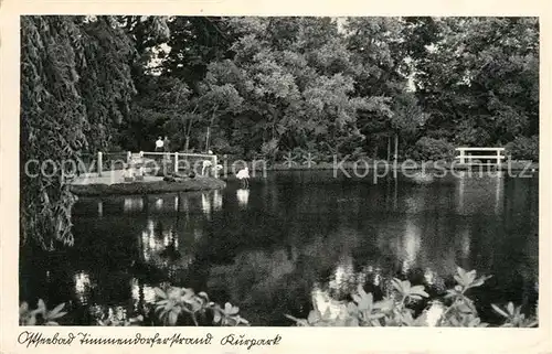 AK / Ansichtskarte Timmendorfer_Strand Kurpark Timmendorfer_Strand