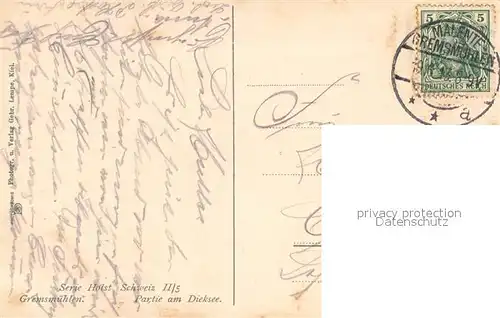 AK / Ansichtskarte Gremsmuehlen Am Dieksee Gremsmuehlen