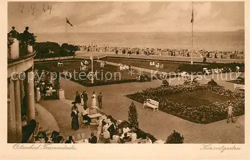 AK / Ansichtskarte Travemuende_Ostseebad Konzertgarten Travemuende_Ostseebad