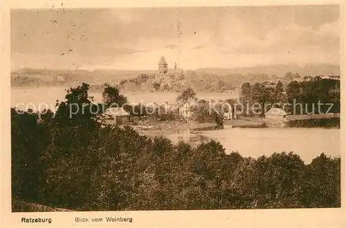 AK / Ansichtskarte Ratzeburg Blick vom Weinberg Panorama Ratzeburg