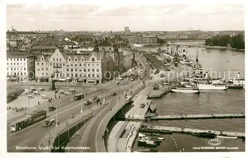 AK / Ansichtskarte Stockholm Blick von Katarinahissen Stockholm