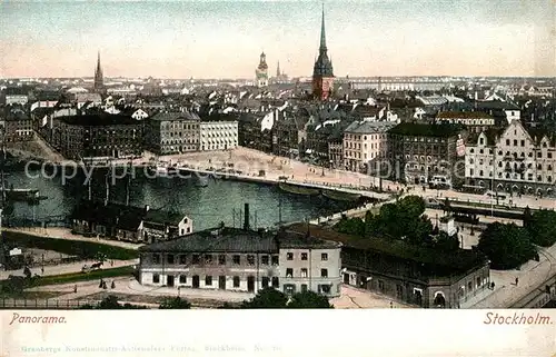 AK / Ansichtskarte Stockholm Panorama Stockholm