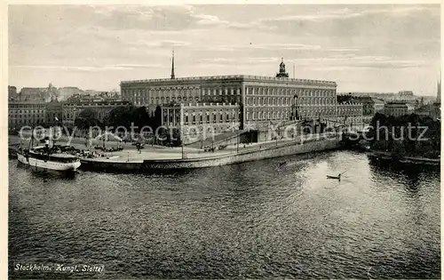 AK / Ansichtskarte Stockholm Koenigliches Schloss  Stockholm