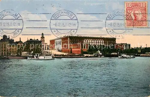 AK / Ansichtskarte Stockholm Schloss Stockholm