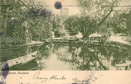 AK / Ansichtskarte Stockholm Skansen Park Stockholm