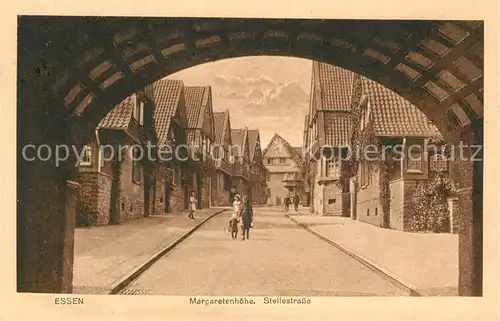 AK / Ansichtskarte Essen_Ruhr Margaretenhoehe Steilestrasse Torbogen Essen_Ruhr
