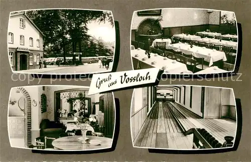 AK / Ansichtskarte Vossloch Hotel Gesellschaftshaus Gruener Wald Restaurant Kegelbahn Vossloch