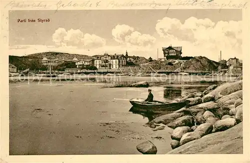 AK / Ansichtskarte Styrsoe Uferpartie Blick zum Ort Styrsoe