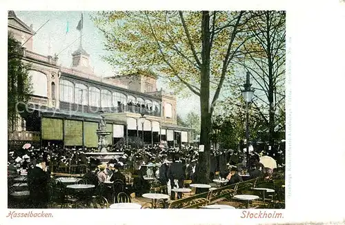 AK / Ansichtskarte Stockholm Hasselbacken Gartenrestaurant Stockholm