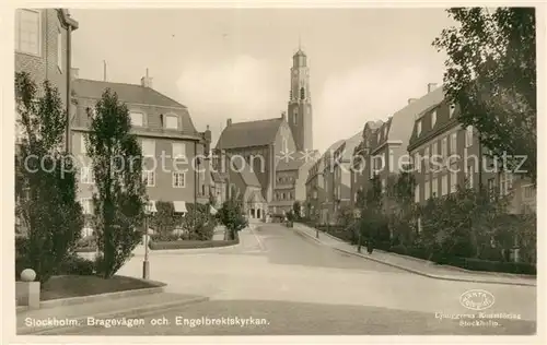 AK / Ansichtskarte Stockholm Bragevaegen och Engelbrektskyrkan Stockholm