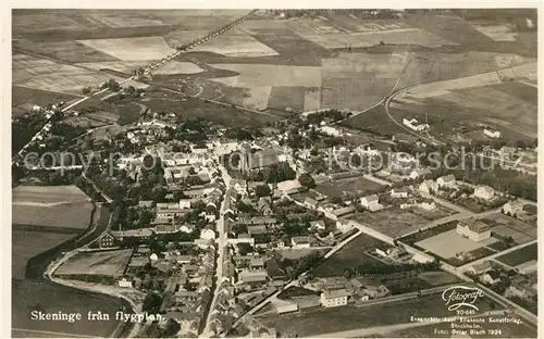 AK / Ansichtskarte Skeninge fran flygplan Fliegeraufnahme 