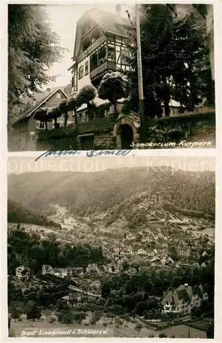 AK / Ansichtskarte Bad_Liebenzell Sanatorium Kurpark Stadtpanorama Kurort im Schwarzwald Bad_Liebenzell