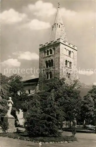 AK / Ansichtskarte Sion_VS La Cathedrale et le Monument du Soldat Sion_VS