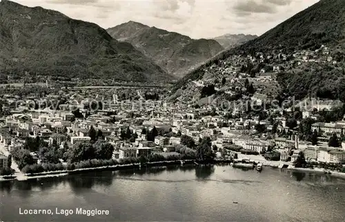AK / Ansichtskarte Locarno_Lago_Maggiore Fliegeraufnahme Locarno_Lago_Maggiore