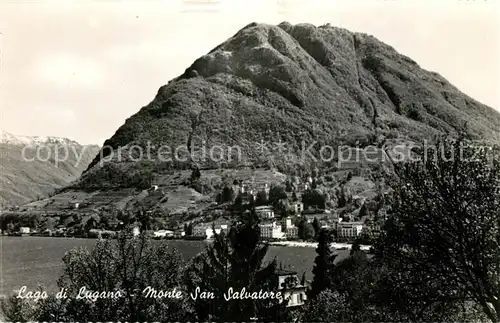 AK / Ansichtskarte Lago_di_Lugano e Monte San Salvatore Lago_di_Lugano