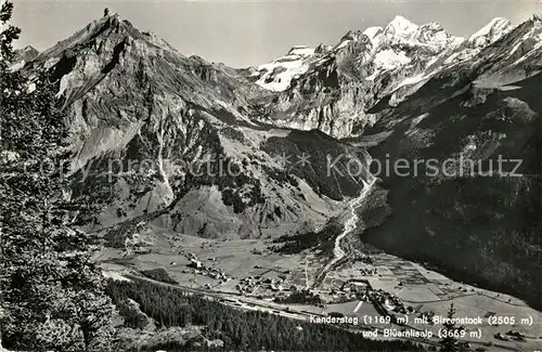 AK / Ansichtskarte Kandersteg_BE mit Birrenstock und Blueemlisalp Kandersteg_BE