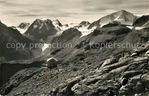 AK / Ansichtskarte Cabane_Aiguelles_Rouges Mt Brule Mt Collon Eveque Pt Collon Pigne d Arolla 