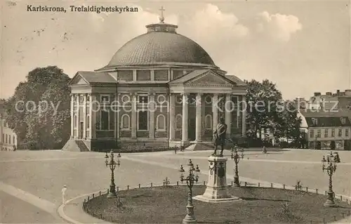 AK / Ansichtskarte Karlskrona Trefaldighetskyrkan Karlskrona