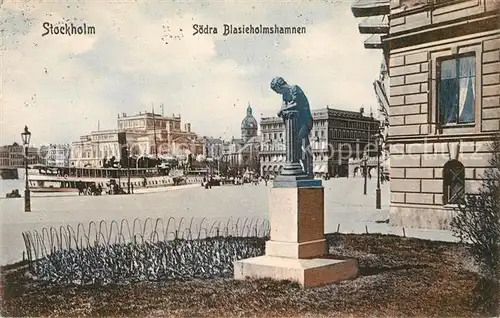 AK / Ansichtskarte Stockholm Soedra Blasieholmshamnen Stockholm