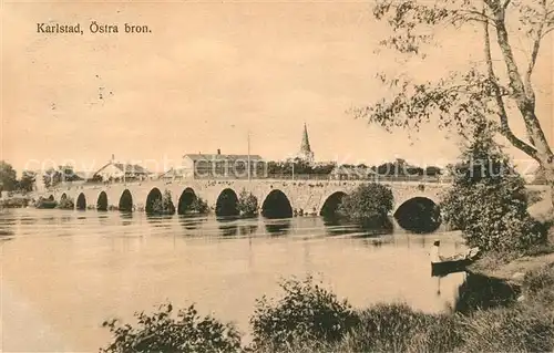 AK / Ansichtskarte Karlstad_Sweden oestra bron 