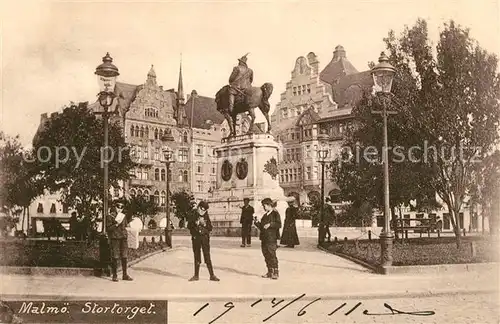 AK / Ansichtskarte Malmoe Stortorget Malmoe