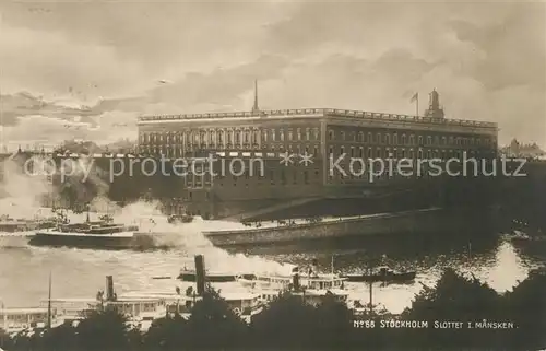 AK / Ansichtskarte Stockholm Slottet i mansken Stockholm