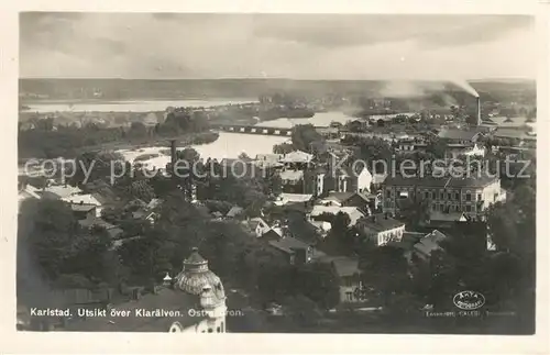 AK / Ansichtskarte Karlstad_Sweden Utsikt oever Klaraelven 