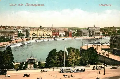 AK / Ansichtskarte Stockholm Utsikt fran Riksdagshuset Stockholm