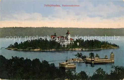 AK / Ansichtskarte Saltsjoebaden Restaurantholmen Saltsjoebaden