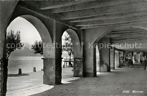 AK / Ansichtskarte Morcote_Lago_di_Lugano Arkaden Morcote_Lago_di_Lugano