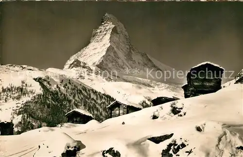 AK / Ansichtskarte Winkelmatten mit Matterhorn Winkelmatten