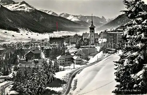 AK / Ansichtskarte Davos_Platz_GR Panorama Davos_Platz_GR