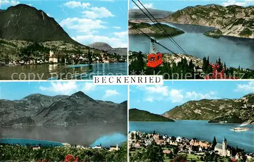 AK / Ansichtskarte Beckenried Teilansichten Seilbahn Beckenried